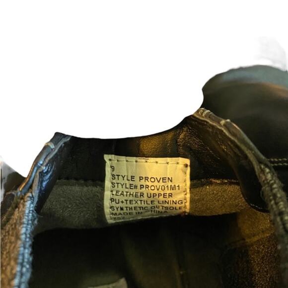 Steve Madden Men’s Size 9 Proven Style Chelsea Boot In Black Leather Gray Fabric - Picture 7 of 8